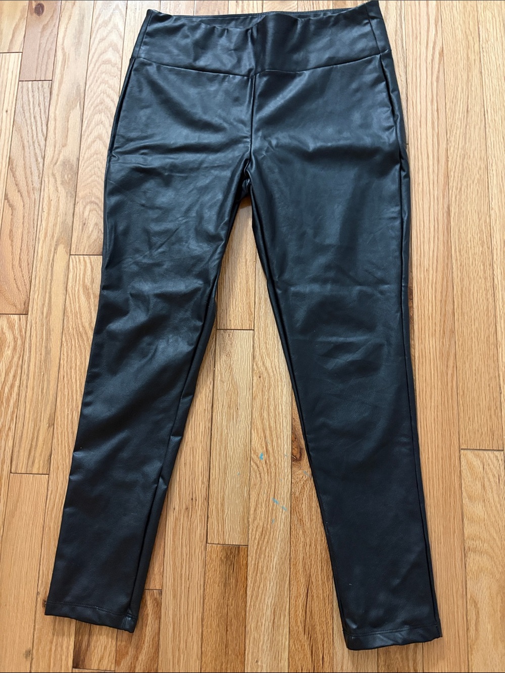 Kendall & Kylie Faux Leather Straight Leg Pants - Black